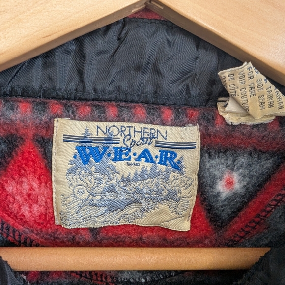 Vintage Fleece Shacket Fair Isle Patterned Men's XL - Picture 4 of 6